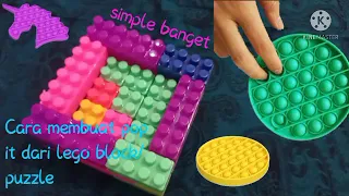 Cara membuat pop it dari lego block/puzzle