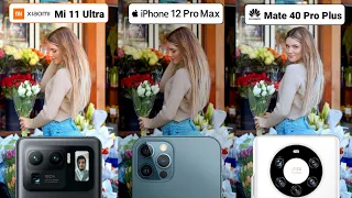 Xiaomi Mi 11 Ultra VS iPhone 12 Pro Max VS Huawei Mate 40 Pro Plus Night Mode Camera Comparison