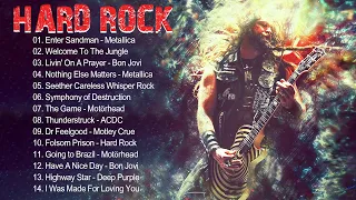 Metallica, Black Sabbath, ACDC, Bon Jovi, Iron Maiden || Greatest Hits Hard Rock Of 80s 90s