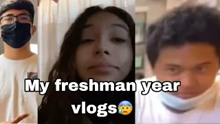 My freshman year vlogs 😰