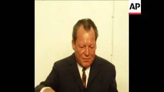 SYND 15/05/70 EXCLUSIVE INTERVIEW WITH HERR WILLY BRANDT