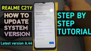 How to update Realme C21y latest system update step by step tutorial