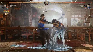 Sub Zero/Sonya 52% Biggest Midscreen Combo MK1