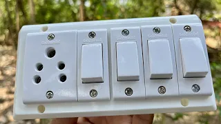 All 😍 switches Connection in switch board | Switch board wiring |