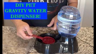 How to Make a Simple Gravity Water Dispenser for Your Pets!