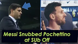 Messi mad for Being Subbed Refuses TO Shake Pochettino's Hand