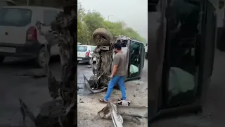 Range rover defender accident in india #short #viral #trending #viralshorts