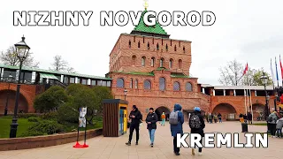 ⁴ᴷ⁶⁰ Walking Nizhny Novgorod: Nizhny Novgorod Kremlin