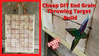 Easy DIY End Grain Target for throwing knives, shuriken and thowing stars