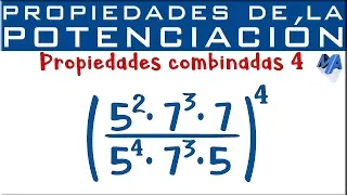 Propiedades de la potenciación | Propiedades combinadas | Ejemplo 4