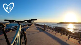 4K Sunset Bike Ride - New Lighthouse Path, New Bike! Gold Coast Australia - Virtual Bike Ride