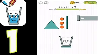 Happy Glass - Gameplay Walkthrough Part 1 - LvL 1- 30(iOS, Android)