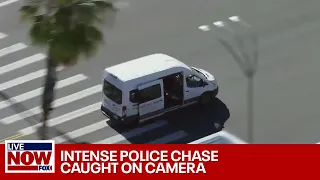 Crazy Police Chase: Woman in custody after dangerous high-speed chase in LA | LiveNOW from FOX