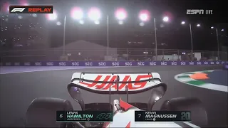 Lewis Hamlton passed Levin Magnussen Saudi Arabia GP 2022