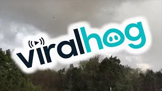 Tornado Filmed Passing Home in Elgin, TX || ViralHog