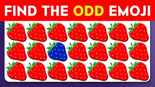 Find the ODD Emoji Out 🍓 | Emoji Quiz Challenge |  Quizter