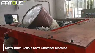 Waste Metal Drum Double Shaft Shredder/Metal Drum Twin Shaft Shredder/Steel Drum Two Shaft Shredder