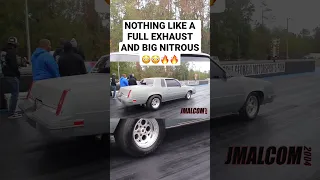 Big load of nitrous hitting on a full exhaust system FTW