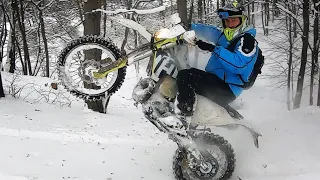 Winter games ! KTM EXC 300 &  HUSQVARNA TE 300