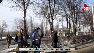 81.Харьков. 22.02.15 взрыв на митинге. Убитые и раненые.