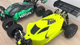 HPI Vorza S Buggy Flux (new stock) VS Arrma Typhon TLR Tuned (custom mods) - RC CAR COMPARISON