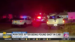 Man dead after found shot in crashed car