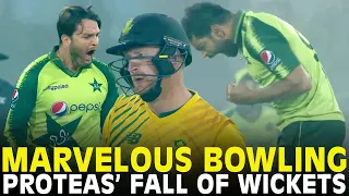 Marvelous Bowling From Pakistan | South Africa's Fall of Wickets | PCB | T20I | ME2A
