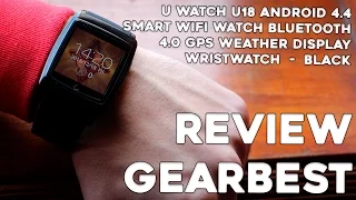 REVIEW GEARBEST - U WATCH U18 - SMART WATCH MUITO TOP ! :D