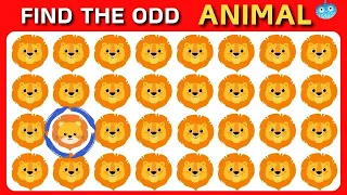 Find the ODD One Out🔎 | Animal Edition🐣 |[Easy, Medium, Hard] Levels⏰ |  Emoji Quiz 2024😉