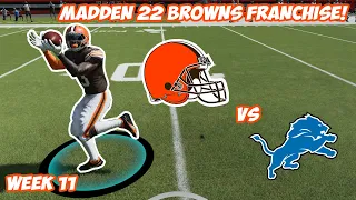 OBJ GOES OFF! Week 11 Browns vs Lions! (Madden 22 Cleveland Browns Franchise)