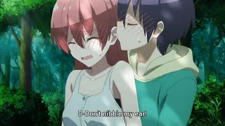 Nasa-kun nibbles Tsukasa-chan's ear