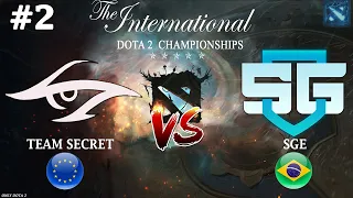 Secret vs SG e-sports #2 (BO2) The International 10