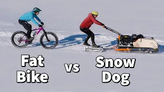 This Machine Makes Snow Into A Bike Trail!