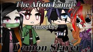 The Afton Family meets Demon Slayer || ft. Tanjiro and Nezuko Kamado || Gacha Feva