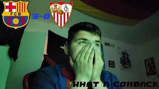 Reacting to Fc Barcelona vs Sevilla  Comeback(3-0)