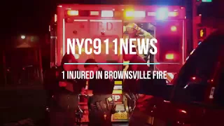 FDNY Box 1675: 1 Injured in Brownsville Fire