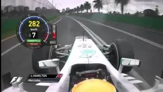 F1 2013 - Melbourne - Lewis Hamilton Race Onboard