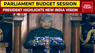 Budget Session: President Kovind Hails India's Vaccination Drive, Highlights New India Vision