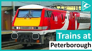 Trains at Peterborough (ECML) 19/02/2022