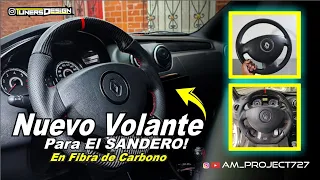 VOLANTE EL FIBRA DE CARBONO / PROYECTO #SANDERO #tuning