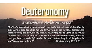 Deuteronomy 17:14-20: "A King the Lord Will Choose"