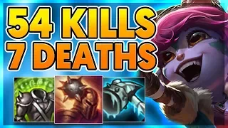 *PENTAKILL* TANK TRISTANA BROKE THE GAME - BunnyFuFuu Full Gameplay