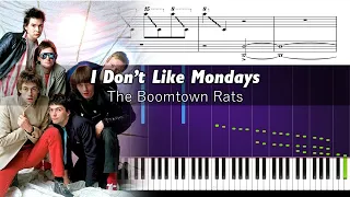 The Boomtown Rats - I Don't Like Mondays - ACCURATE Piano Tutorial + SHEETS