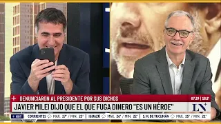 Denunciaron a Milei por sus dichos sobre la fuga de dinero: dijo que el que lo hace "es un héroe"