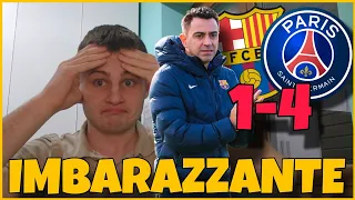 BARCELLONA-PSG 1-4: XAVI IMBARAZZANTE‼️🤢 PSG STRAMERITATAMENTE IN SEMIFINALE‼️😱 BARCOLA e ARAUJO MVP