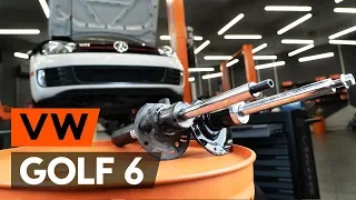 How to change a front shock strut on VW GOLF 6 (5K1) [TUTORIAL AUTODOC]