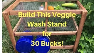 Build This Veggie Washing Station for 30 Bucks!