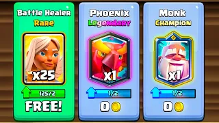 😋 WHAAAAT!? PHOENIX and MONK for 0 GOLD in CLASH ROYALE!?