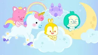 Baby Sensory | Babies on the Cloud | Before Bedtime | Calming Animation | Pinkfong! Baby Friends