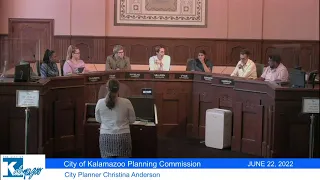 June 22, 2022 City of Kalamazoo Planning Commission Special Meeting